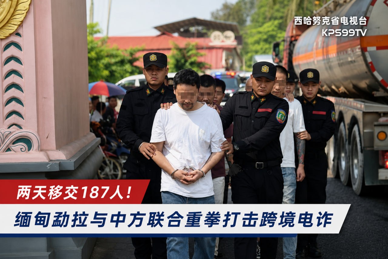 两天移交187人!缅甸勐拉与中方联合重拳打击跨境电诈 5月18日至19日,缅甸第四特区警方紧密配…